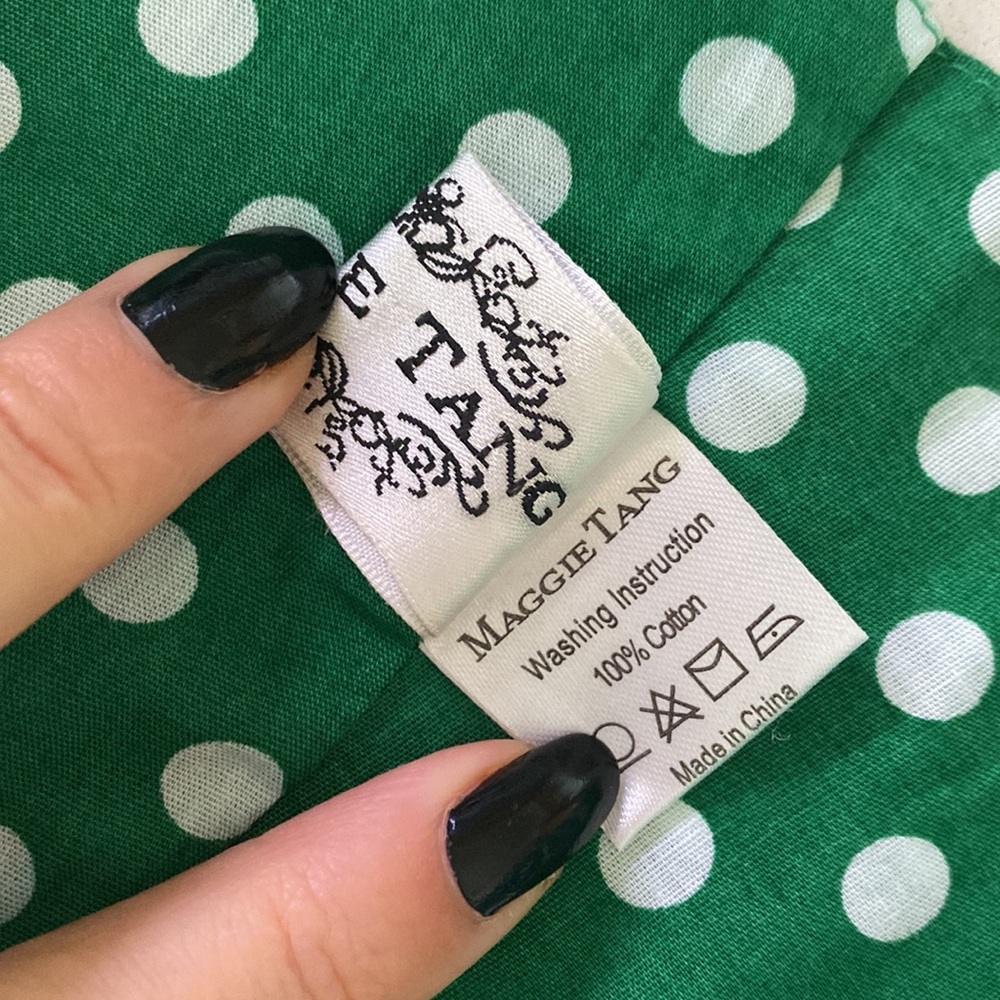 Retro Polka Dot Cotton Dress – A Nostalgic Delight - Picture 10 of 13